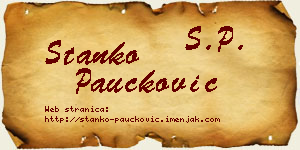 Stanko Paučković vizit kartica